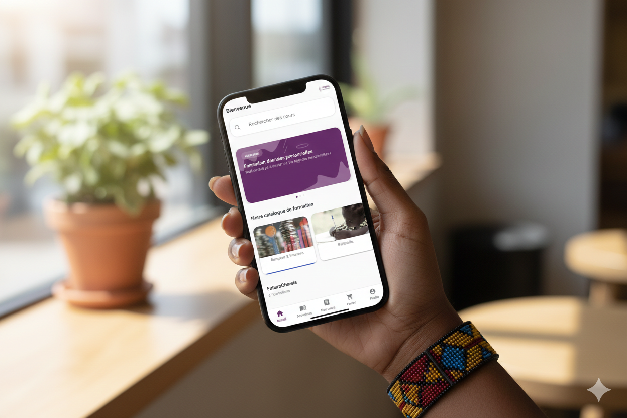 Visuel principal de l'application mobile FutursChoisis